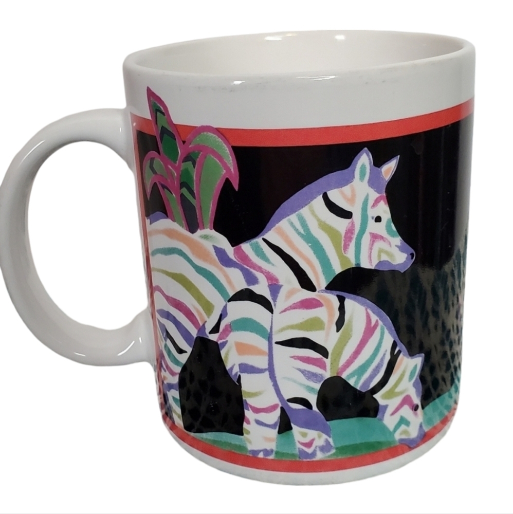 Otagiri Zebra & Giraffe Coffee Mug Cup